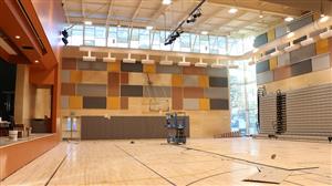 Kellogg Gym & Stage. 